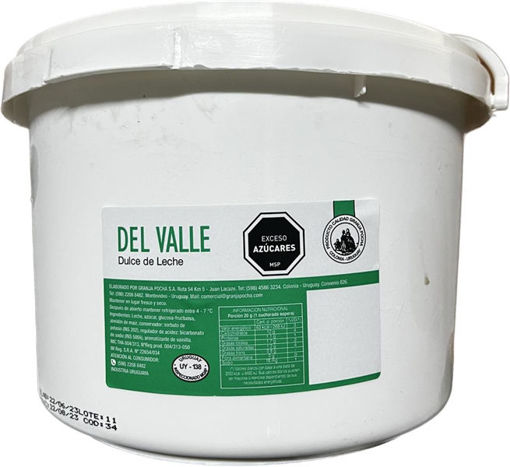Imagen de DULCE DE LECHE DEL VALLE REPOSTERO 5 KG