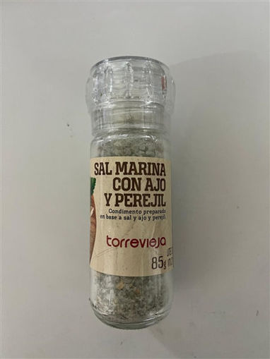 Imagen de SALERO MOLINILLO SAL AJO Y PEREJIL TORREVIEJA 85 GR (8 UNI)
